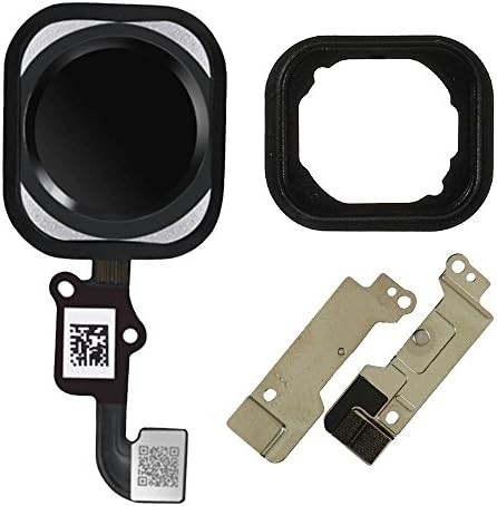 Afeax Compatible with Home Button Main Key Flex Cable Replacement for iPhone 6 and 6 Plus (Black)