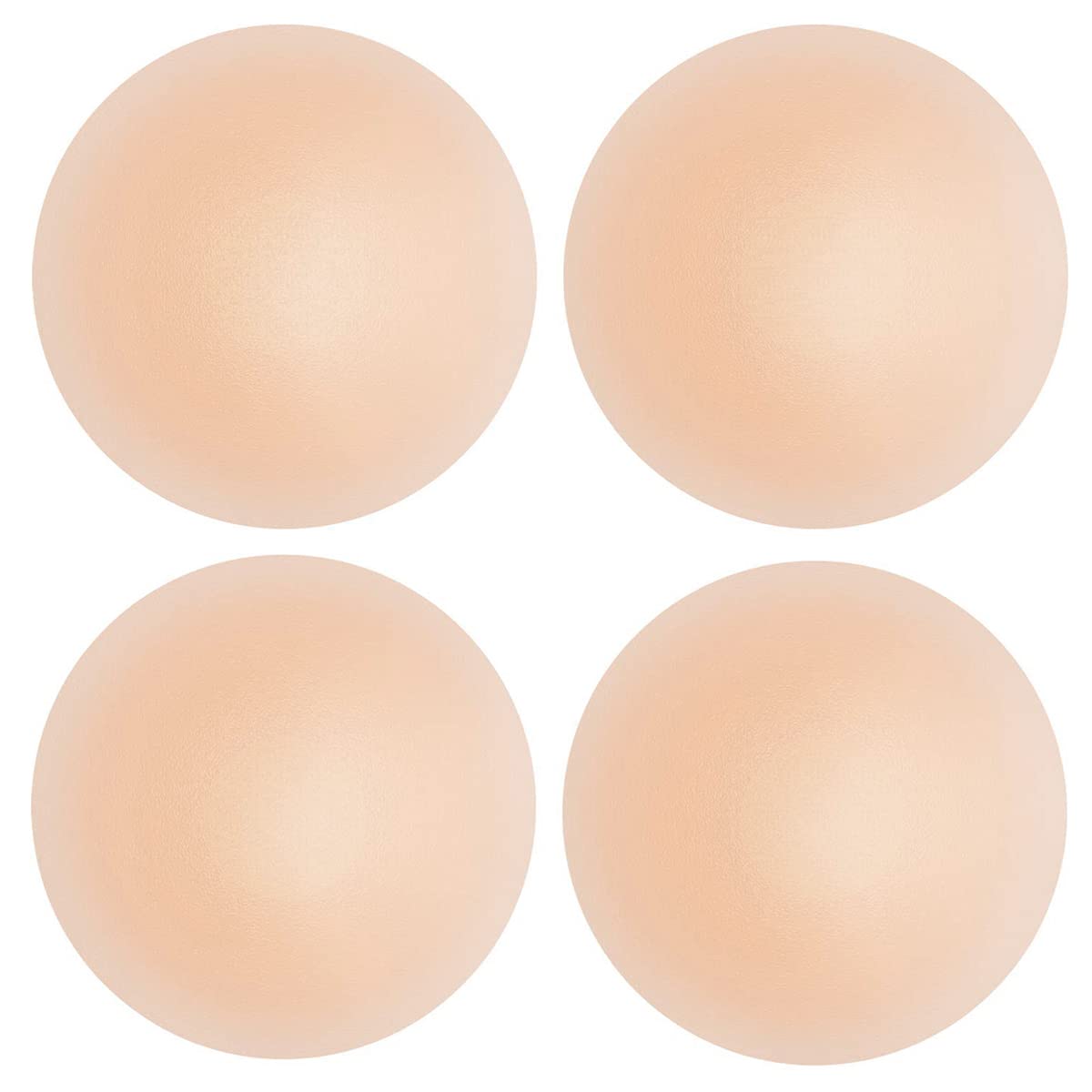 Nipple Covers 2 Pairs for Women, Reusable Adhesive Invisible Pasties Silicone Cover for Dress