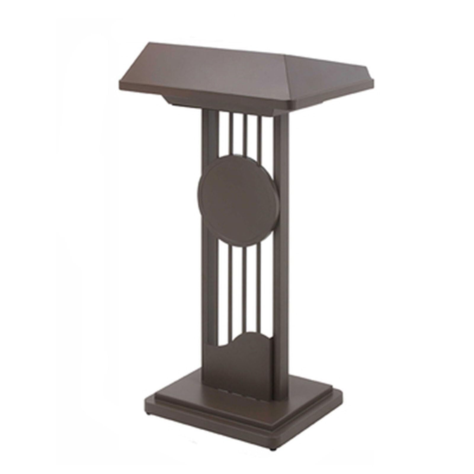 WxuuLTGJR Speaker Podium Stand Stainless Steel Lectern for Churches Floor-Standing Hostess Stand Classroom Pulpit Desk Reception Table