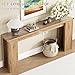 70.9 Inch Extra Long Console Table, Farmhouse Entryway Table with Thickened Base, Wood Sofa Table Behind Couch Table, Narrow Entryway Accent Table for Living Room, Hallway, Entrance, Foyer, Brown