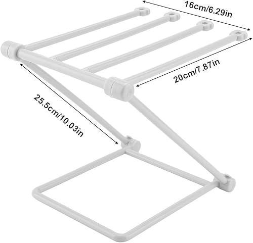 Miniatura 4 de Jenngaoo Soporte plegable para paños de cocina de plástico, estante de secado plegable, organizador grueso y estable, soporte de almacenamiento para