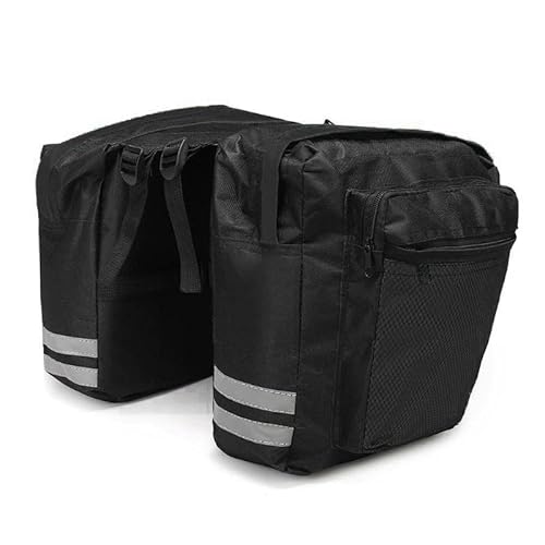 KZKR Alforjas para portaequipajes Impermeable de Bicicleta 30L,Alforjas Traseras para Bicicleta MTB,Bolsa para sillín,portaequipajes para Bicicletas de Carretera,Bolsa Doble paraasiento Trasero Cover