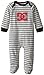 DC Shoes Co Baby-Boys Newborn Black Gray Stripes Sleeper