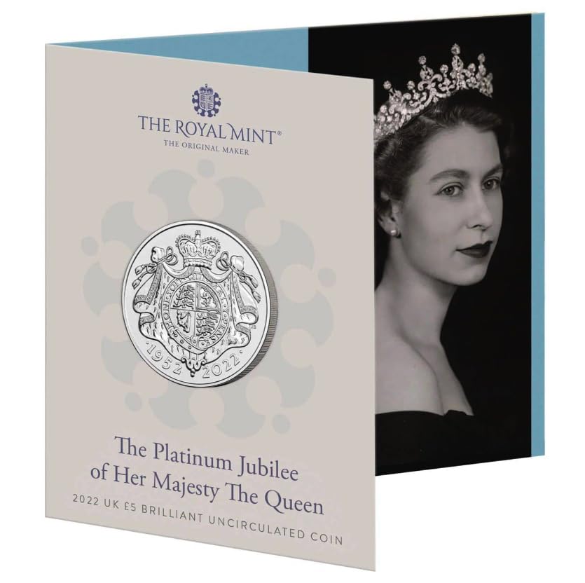Platinum Jubilee Queen Elizabeth Big Commemorative Coin with Royal Mint Original Folder