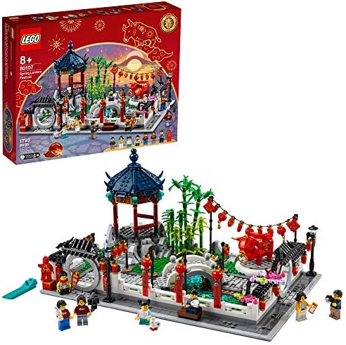 LEGO Spring Lantern Festival 80107 Building Kit; Collectible Lunar New Year Gift Toy for Kids, New 2021 (1,793 Pieces)