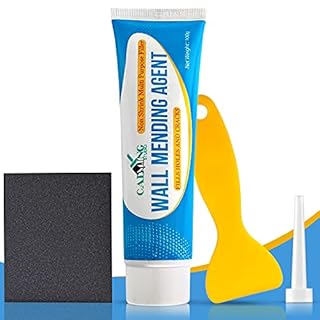 Wall Mending Agent with Wall Scraper & Nozzle Extender- Wall Patch Repair Kit -Non Toxic Wall Repair Agent -Self-Adhesive Drywall Patch- Fills Holes Cracks in Wall Surface-Water Proof (100 G)