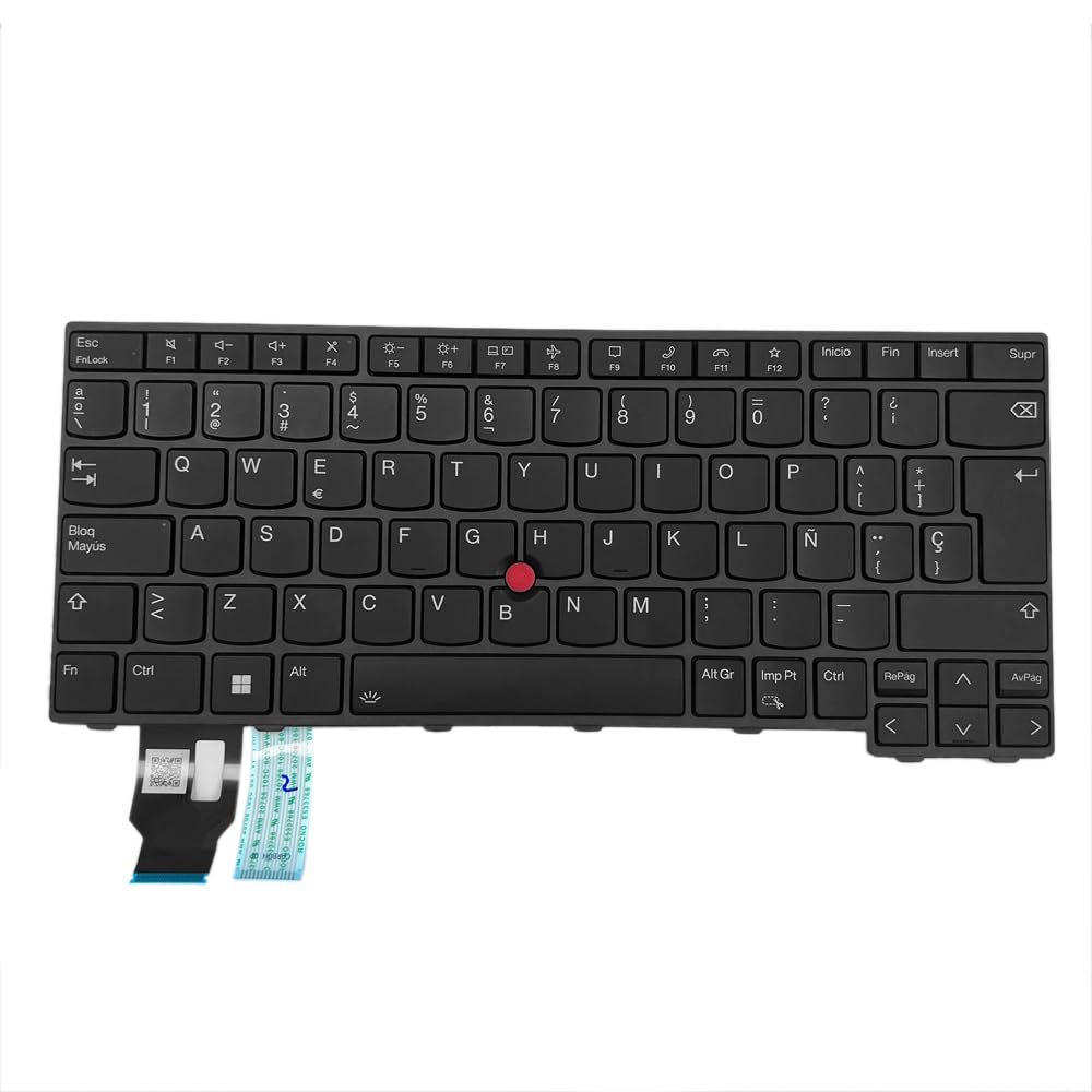 Teclado Español Retroiluminado para Lenovo ThinkPad T14s Gen 3, T14s Gen 4, ThinkPad P14s Gen 3, P14s Gen 4, ThinkPad L14 Gen 3, L14 Gen 4, Retroiluminación Español ISO