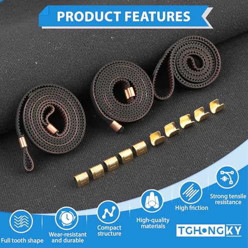 TGHongKy Zahnriemen Kit für Kobra3 Drucker X Y Z-Achse Gummi Antriebsriemen für Kobra3 Ersatzteil Gummiriemen Antriebsriemen X Y Z Achse für Kobra3 Drucker Zubehör YYXX