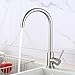 Produktbild MFFACAI Warmes und kaltes Wasser Classic Küchenarmatur Edelstahl gebürstet Prozess Schwenker Becken Wasserhahn 360-Grad-Drehung