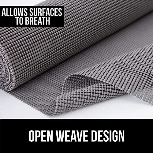 Gorilla Grip Drawer And Shelf Liner, Strong Grip, Non Adhesive Easiest Install Mat, 12 In X 20 Ft, Durable Organization Liners, Kitchen Cabinets Drawers Cupboards, Bathroom Storage Shelves, Gray #TOP6