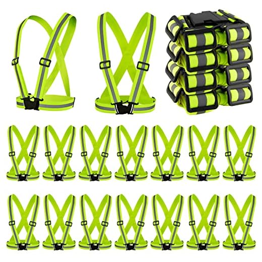 20 Pcs High Visibility Safety Vests