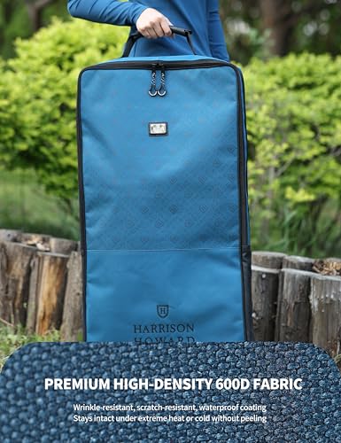 Bolsa de brida impermeable Harrison Howard azul con estante de 3 puntas 6