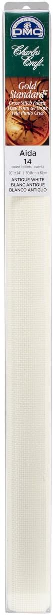 DMC Charles Craft Classic Reserve Aida 14 Count 20 inch x 24 inch Box Antique White GD1438-0322 (3-Pack)3