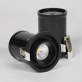Harold Electricals 15 Watt Adjustable Recessed LED COB Spotlight for Wall Ceiling, Living Room, Home & Office - Neutral White Light (Black Body)