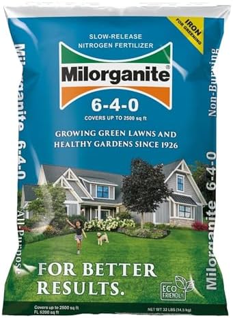 Milorganite All-Purpose Eco-Friendly Slow-Release Nitrogen 6-4-0 ...