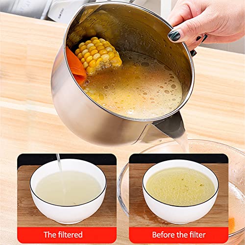 Separador de óleo de sopa,Filtro de filtro de aço inoxidável - Utensílios de Cozinha Multifuncional