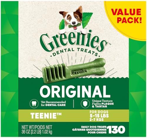 Greenies Original Teenie Dental Dog Treats, 36 oz….