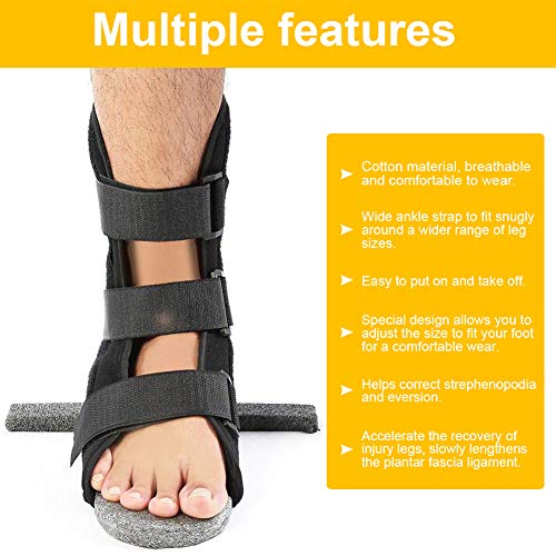 Plantar Fasciitis Night Splint, Drop Foot Support Brace Adjustable Support Brackets To Help Restore Injured Ankles And Correct Foot Eversion (3#) For Fedula De Tobillo Para Hemiplejia Tobillera De Gel Plantar Fasciitis Brace #TOP2