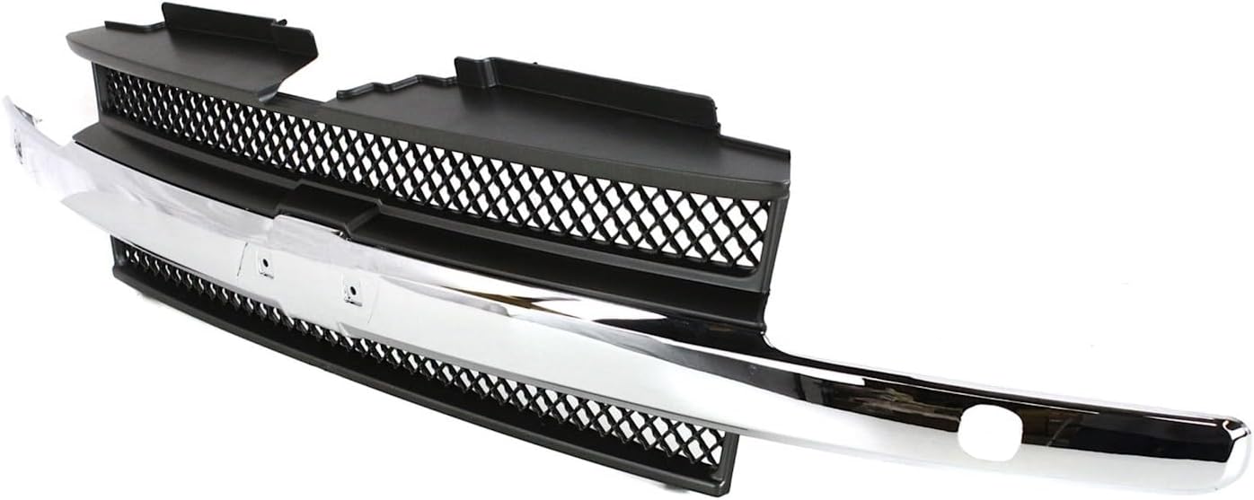Replacement Grille Assembly fits Chevrolet Trailblazer EXT 2002-2005 4.2L I6 Textured Gray