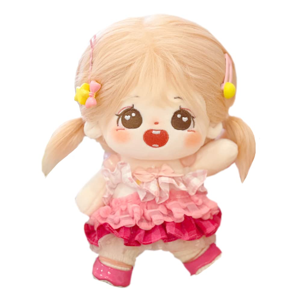 niannyyhouse 20cm Plush Doll Girl Humanoid Stuffed Body no Attribute 8" Normal Body Wearable Clothing Dress Up Gifts (a-30-with Skeleton) — image 1
