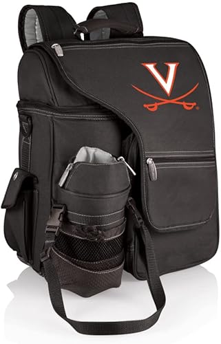 NCAA Virginia Cavaliers Turismo Mochila hielera con portador de botella de agua - Mochila enfriadora suave - Bolsa enfriadora de viaje