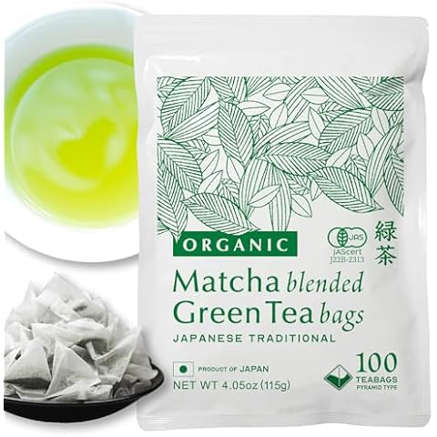 Organic Green Tea Bags 100 Count by Nakane Tea Cover
