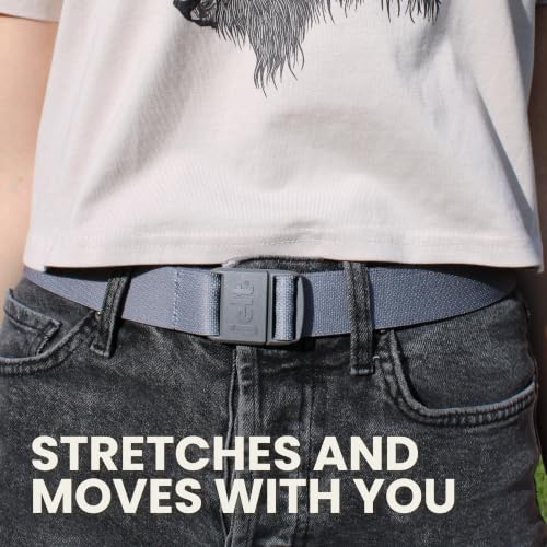 Image of JeltX Adjustable Elastic Belts for Men and Women, Non-Slip Stretch Belt with Magnetic Belt Buckle and Grippy Gel