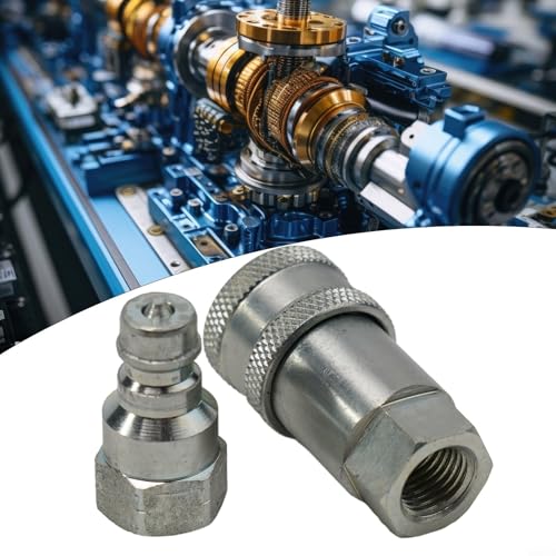 Image of Hydraulic Quick Connect Coupling Poppet Valve Quick Release Fitting NPT For ISO A Hydraulic Coupling Connector 1 /4 inch 3 /8 inch 1 /2 inch 3 /4 inch, 40 MPa Pressure, For Agricultural Construction Equipment(NPT-1 /4)