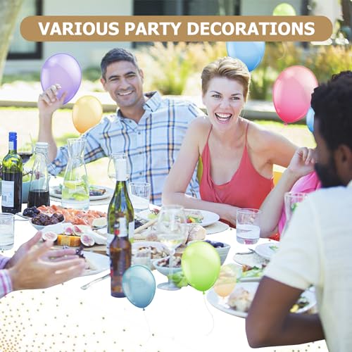 Image of NIWIN 2 Pack Rose Gold Tablecloth Plastic Party Table Cloth Rectangle Disposable Table Cover for Various Parties Birthday Decoration, 72 inch x 53 inch