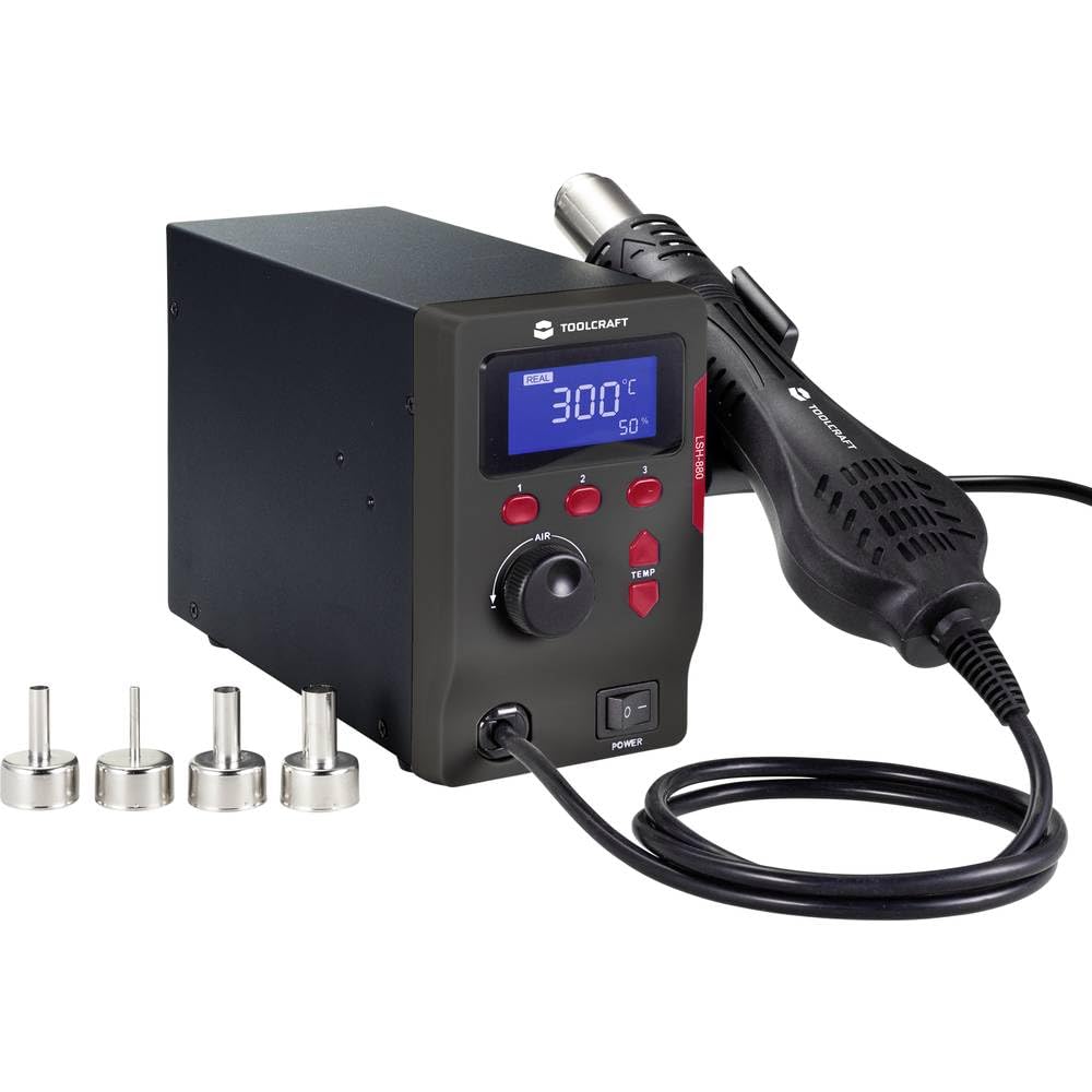 TOOLCRAFT LSH-880 Heißluftstation digital 800 W 100-500 °C