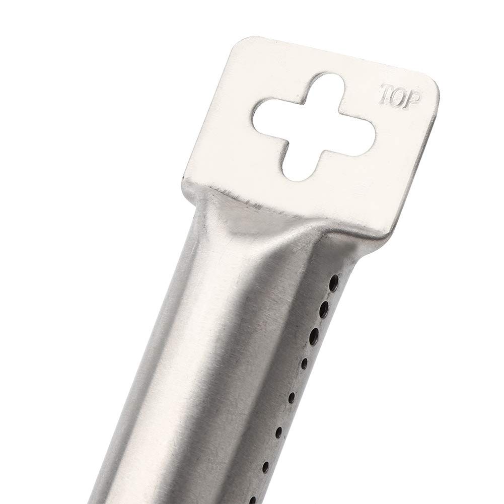 4 Pezzi Bruciatore Universale Regolabile Estendibile da 30,5 a 44,5 cm, Set di Tubi per Bruciatore in Acciaio Inossidabile, Sostituzione della Griglia a Gas per Barbecue