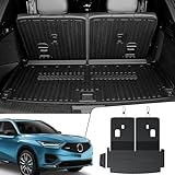 JOULARISE Cargo Mat with Backrest Mats for Acura MDX 2022-2024 2025 Car Mat Accessories, All-Weather TPE Cargo Liner Trunk Mat SeatBack Cover for MDX Type S(Cargo Mat with Backrest Mats)