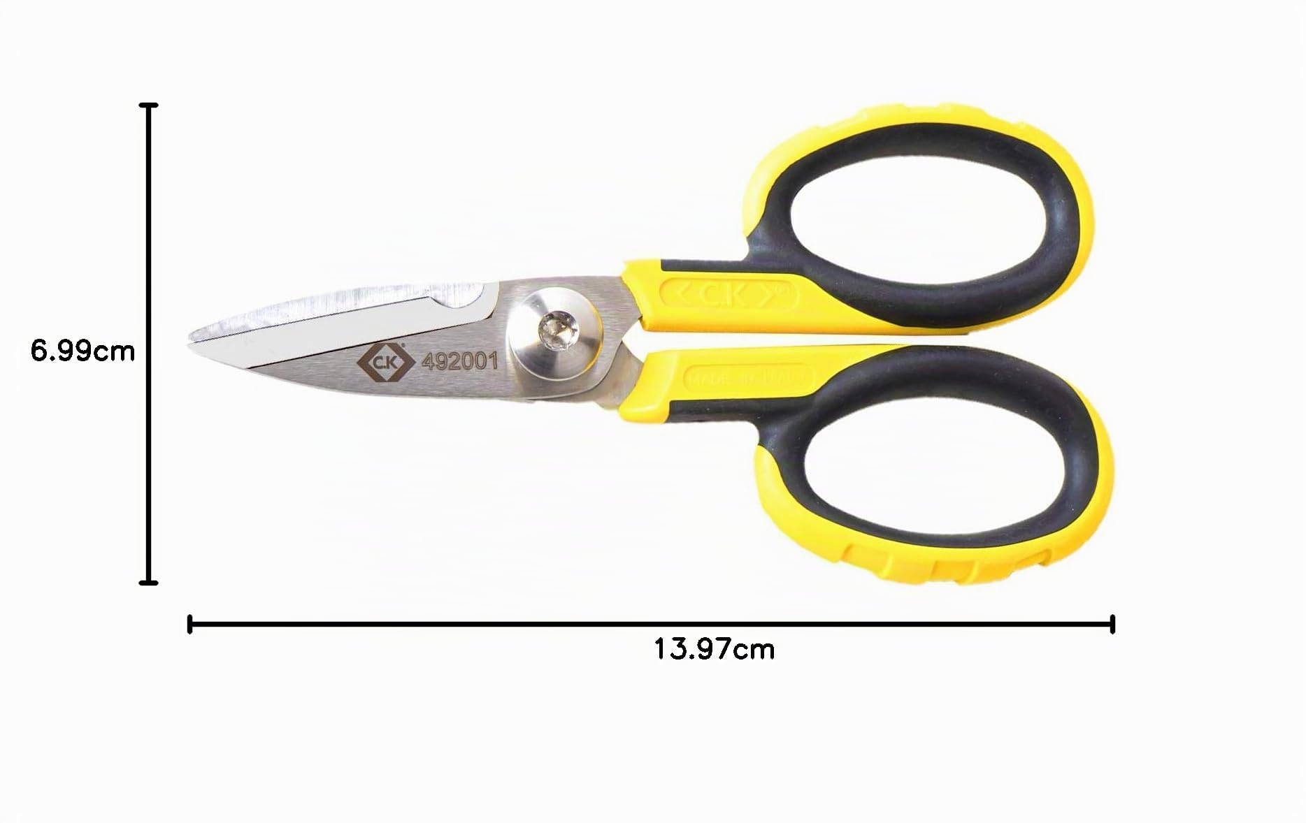 C.K 492001 Ciseaux d'électricien - 138mm