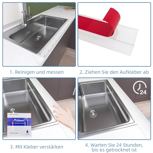 Schwallschutzleiste Dusche Selbstklebend, Silikon Wasserstopper Dusche Schwallschutz, Selbstklebende Duschschwelle Duschdichtung, TüRdichtung Duschwasserstop für Rahmenlose Duschtür (Transparent, 2M)