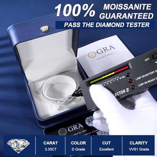 Imitation Diamond Infinity Tennis Bracelet for Women 3mm, 18K Gold Vermeil Moissanite Adjustable Bracelet, Skin-friendly .925 Sterling Silver Bolo Chain for Wrist Measuring 4"-9.5", D Color VVS1 Lab-created Diamond Jewelry Gift for Women2