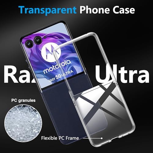 Image of Skyro Phone Case for Motorola Razr 50 Ultra 5G | Clear, Slim, Shockproof Back Cover Case