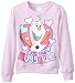 Disney Frozen Girls' Olaf Cute and Huggable Crew-Neck Sweatshirt