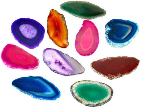 None Kaplan Early Learning Company Agate Light Table Slices - Set of 12