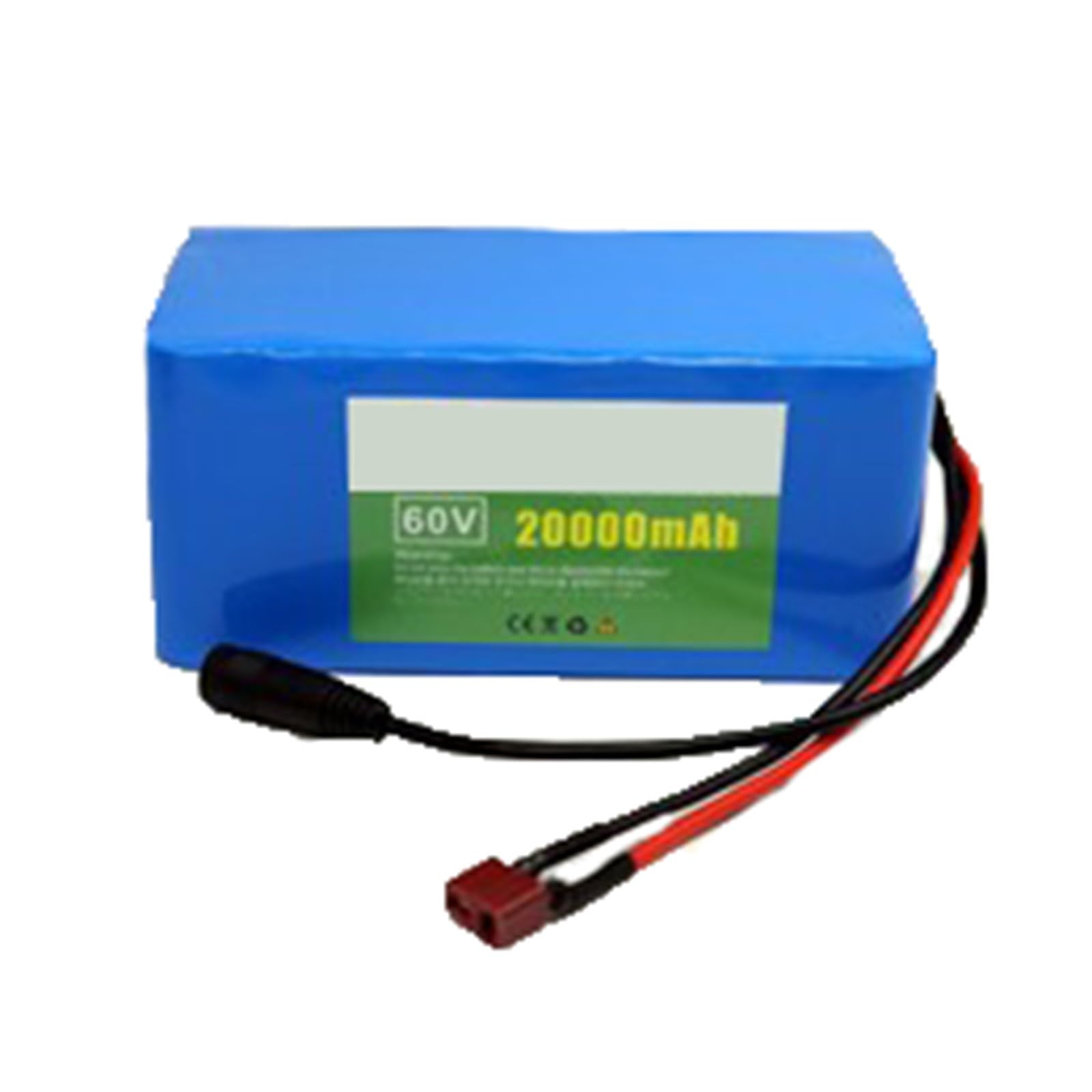 60V 20AH 16S2P Batterie pour Scooter Électrique Batterie Rechargeable Batterie Longue Autonomie pour Trottinette Électrique Matériau PVC Étanche avec Chargeur