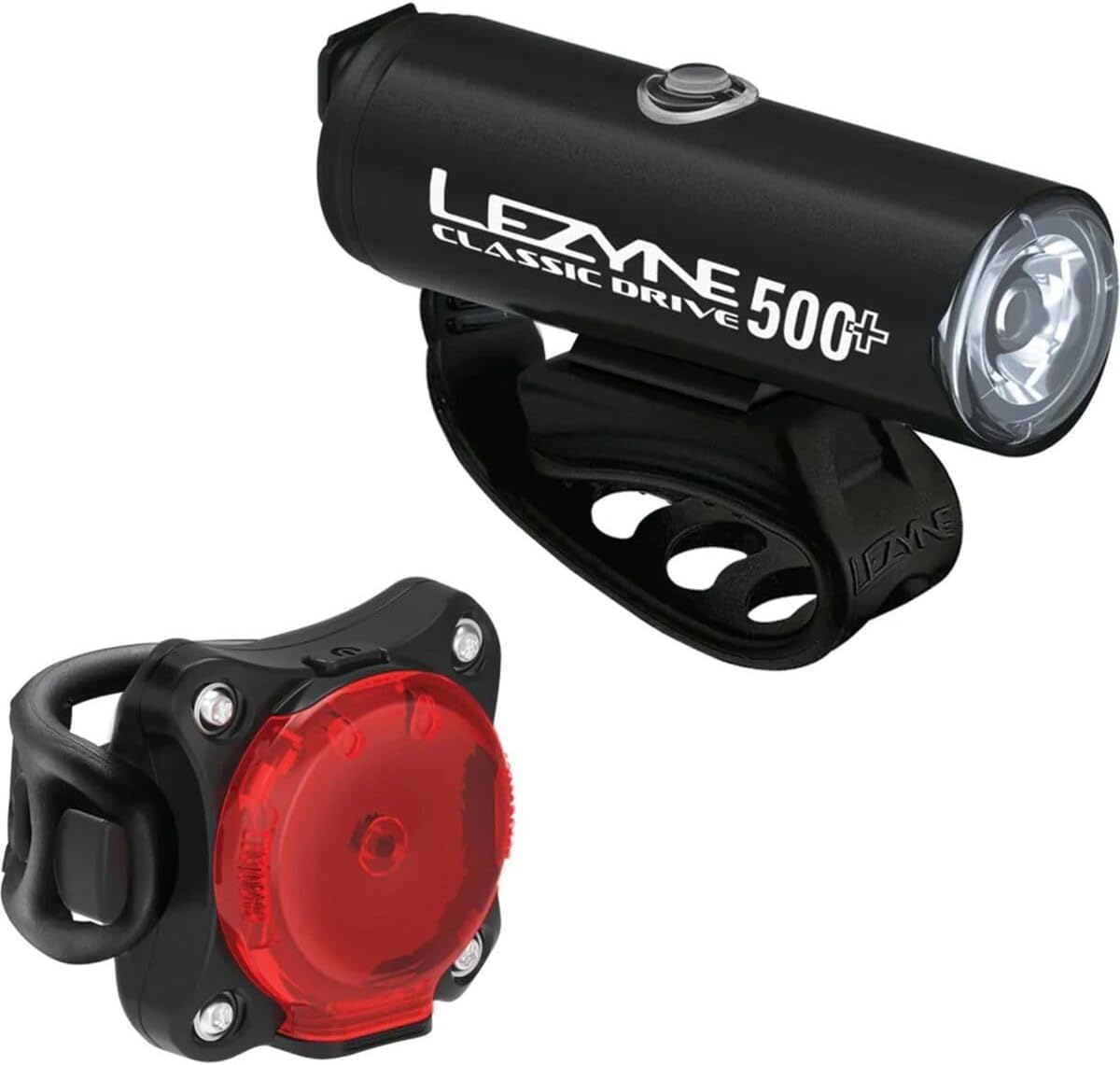 Lezyne Classic Drive 500+ Front Light and Zecto Drive 200+ Rear Light