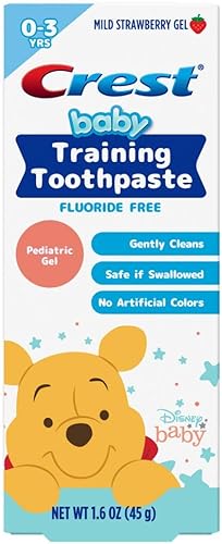 Crest Pasta de dientes 1.6 onzas de entrenamiento para bebés Winnie Pooh (paquete de 3)