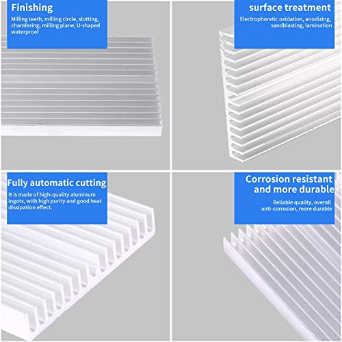 100 * 60 * 10mm Dissipatore di calore in alluminio...