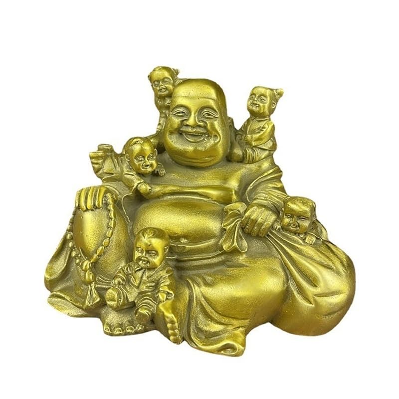 Posąg Buddy do wnętrz Statua Buddy Ozdoby Feng Shui Dekoracja Mosiądz Budda Medytacja Dekoracja pokoju Posągi do dekoracji domu Medytująca statua Buddy Rzeźba