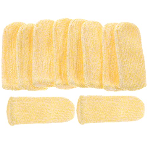 BEBEMOKO 20pcs Cut Resistant Thumb Guards -Cut Finger Protectors for Kitchen Carving Woodworking Work Skid Resistant Fits Fingers Excellent for Pruning Mechanical Tasks