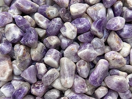 Image of 1 /2 LB Chevron Amethyst Tumbled Stones, Polished Chevron Amethyst Gemstone, Chevron Amethyst Healing Crystals (Chevron Amethyst)