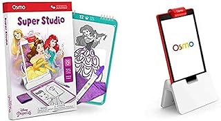 Osmo - Super Studio Disney Princess Game and Fire Tablet Base Bundle (Ages 5-11) Fire Tablet Base Included
