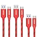 Produktbild CHOETECH USB C Kabel auf USB 3.0 [3 Stücke], USB Type C Kabel(2m x 2, 1m x 1), Nylon Ladekabel Kompatibel mit Galaxy Note 9/S9/S9+, Note 8/S8/S8+, Huawei Mate 20 Pro/Rs/P20/Pro, LG G5, HTC 10 usw.