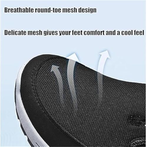 Orthowalkway Mens Shoes, Orthowalk Mens Shoes, Men's Arch Support Slip-On Canvas Loafers, Outdoor Mesh Breathable Non Slip Orthopedic Sneakers4
