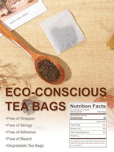 Image of TeeLux Pear Honey Pu-erh Tea Bags, Premium Black & Pu-erh Blend with Natural Pear & Honey Flavor, Smooth & Sweet, 50 Count