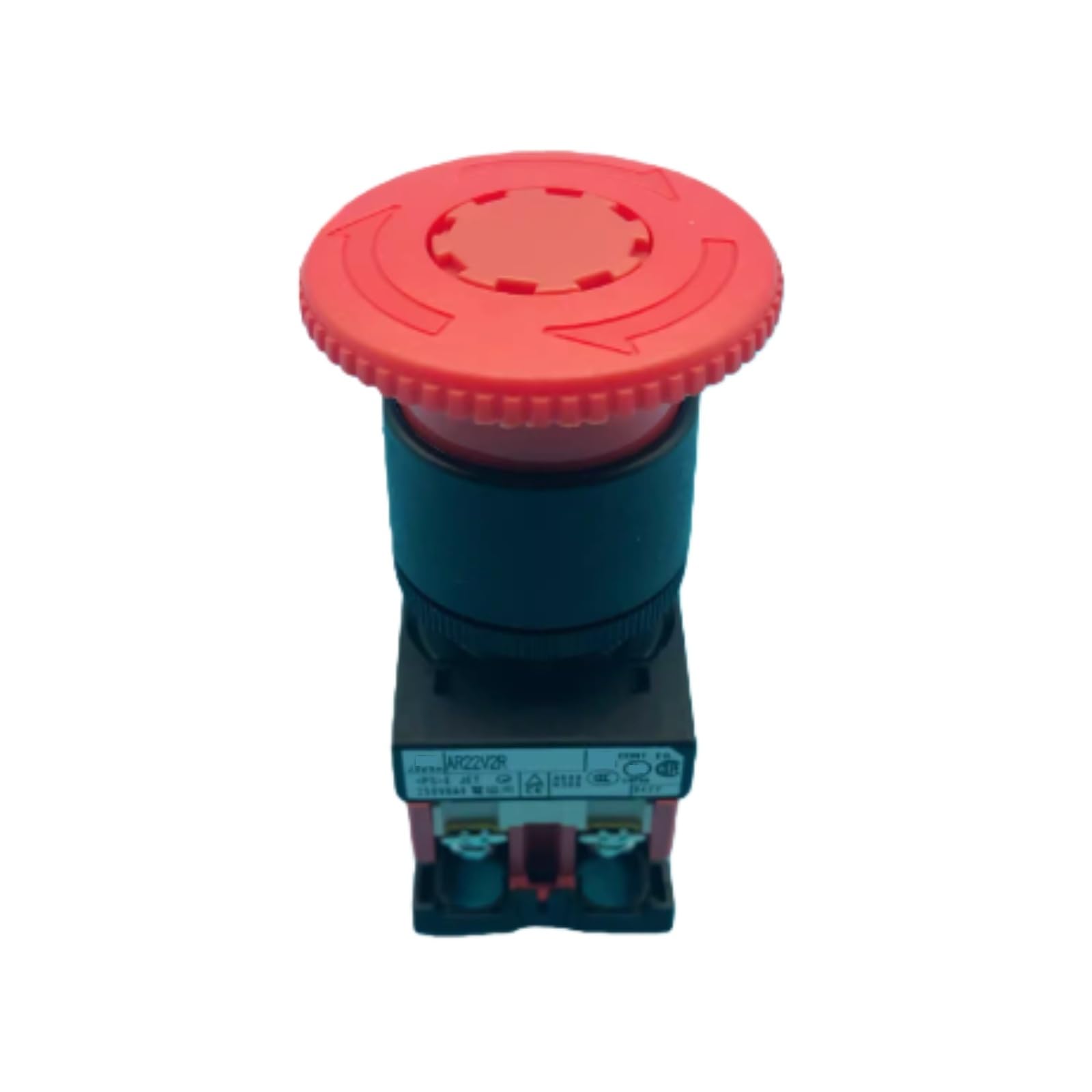 AR22V2R-02R Botón de Parada de Emergencia, Interruptor de Parada de Emergencia